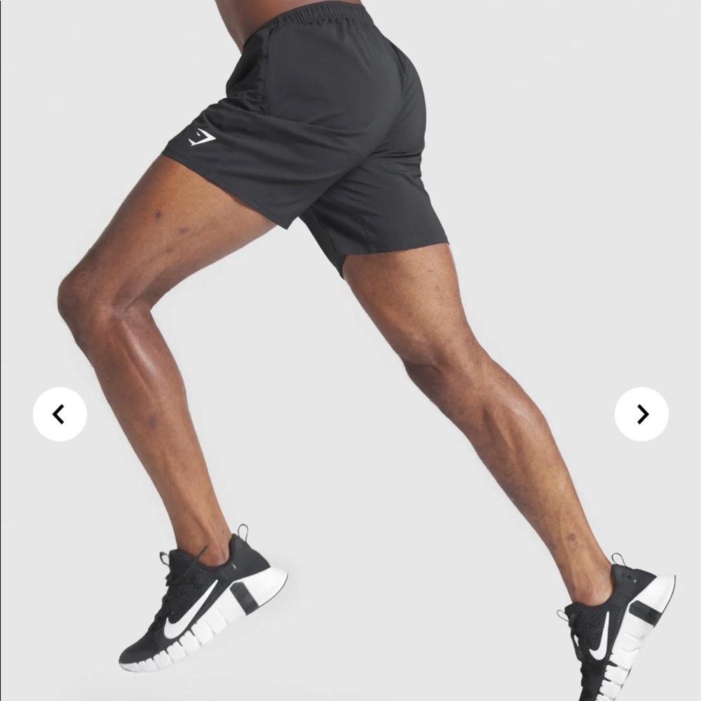 GYMSHARK men arrival 7 inch short -black- XXL